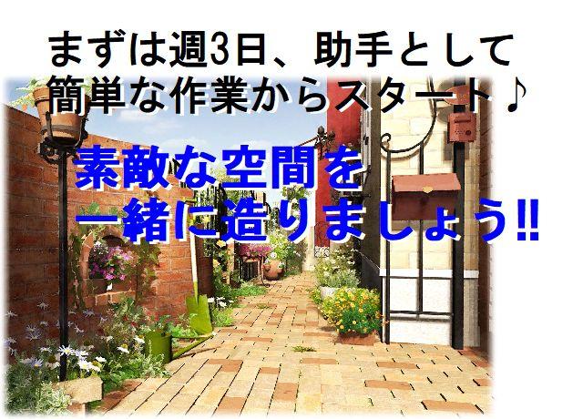 まずは週3日、助手として簡単な作業からスタート♪