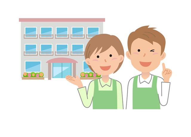 自然豊かな介護施設でのお仕事です。