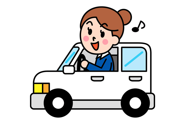 ATの軽四やハコバンでの送迎なので運転も安心！