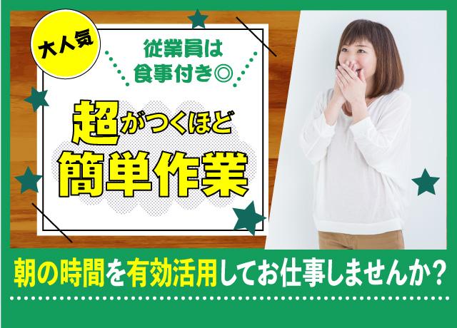 超がつくほど簡単作業！朝の時間を有効活用してお仕事しませんか？