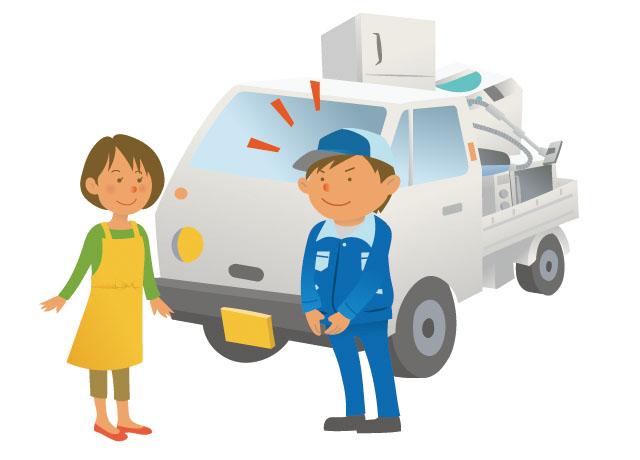 ご依頼いただいたお客様の所にお伺いし、リサイクル品や不要品の回収をしていただきます。