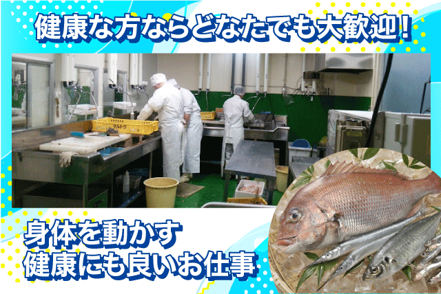 出荷スタッフ 鮮魚類 週3日～ 年齢・経験不問 社割あり パート｜(有)嶋矢水産｜愛媛県松山市三津