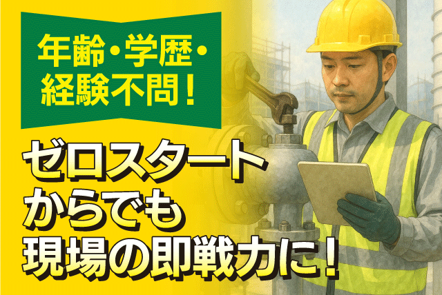プラント作業員 メンテンンス 休憩1時間以上 経験不問 正社員｜(株)門建開発｜愛媛県松山市粟井河原