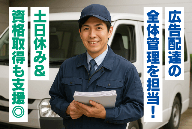 配送業務管理スタッフ ポスティング 仕分け作業 正社員｜e-KC配達(株)｜愛媛県松山市余戸南