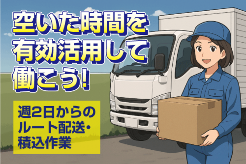 2tドライバー ルート配送 土日祝休み 経験不問 パート｜四国物産(株) 食品部 松山営業所｜愛媛県松山市南久米町