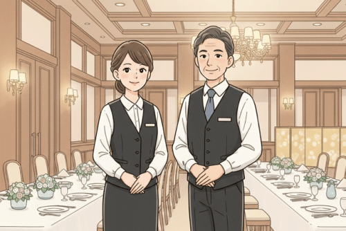 接客スタッフ 宴会準備・片付け 未経験歓迎 夕方から パート｜にぎたつ会館｜愛媛県松山市道後姫塚