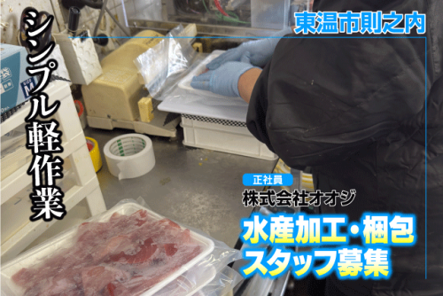 水産加工スタッフ 商品梱包 未経験OK 週休2日 正社員｜(株)オオジ｜愛媛県東温市則之内